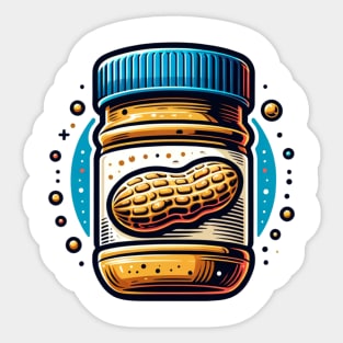 Peanut Butter Vintage Since Retro Yummy Kawaii Toast Sticker